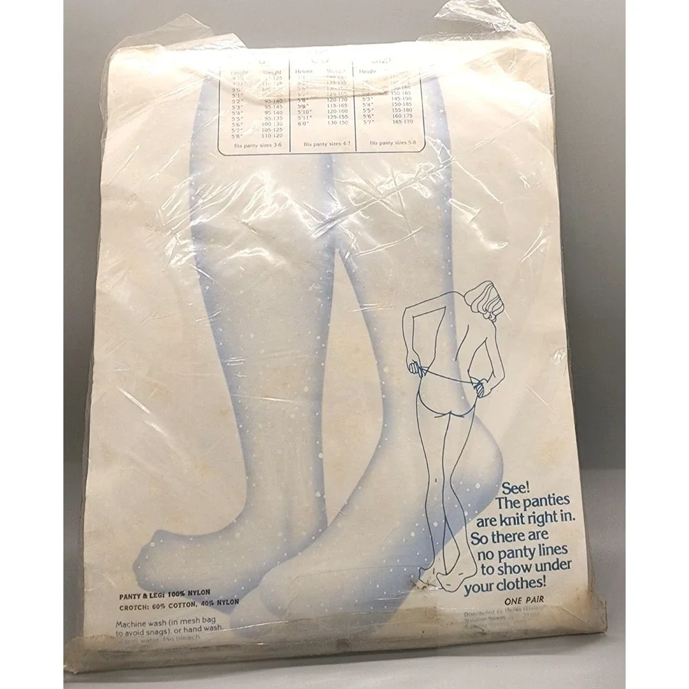 Vtg Winteralls Underalls Cozy Pantyhose Gray Size A/B Style #380